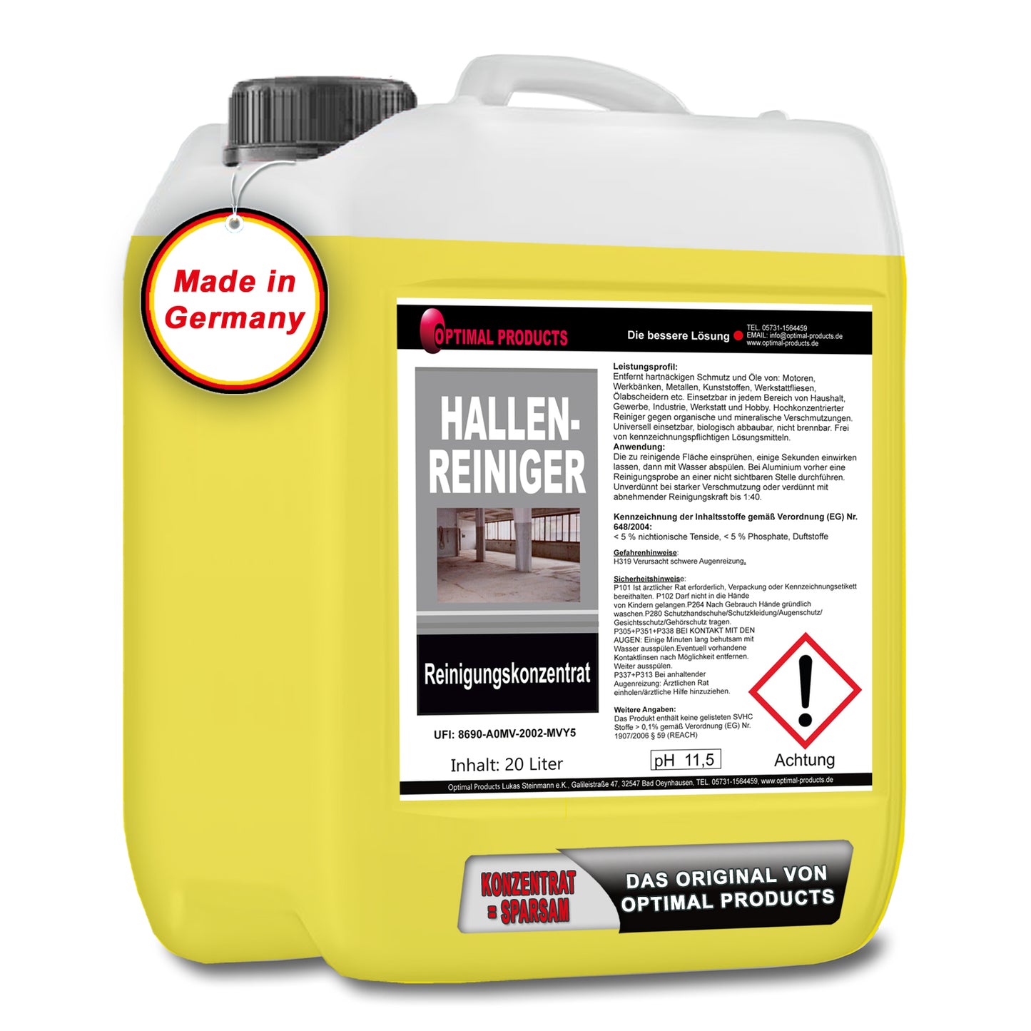 Hallenreiniger - Reinigungskonzentrat