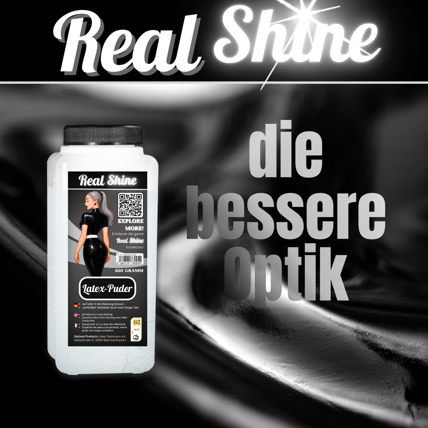 Realshine Talkum Puder 650g