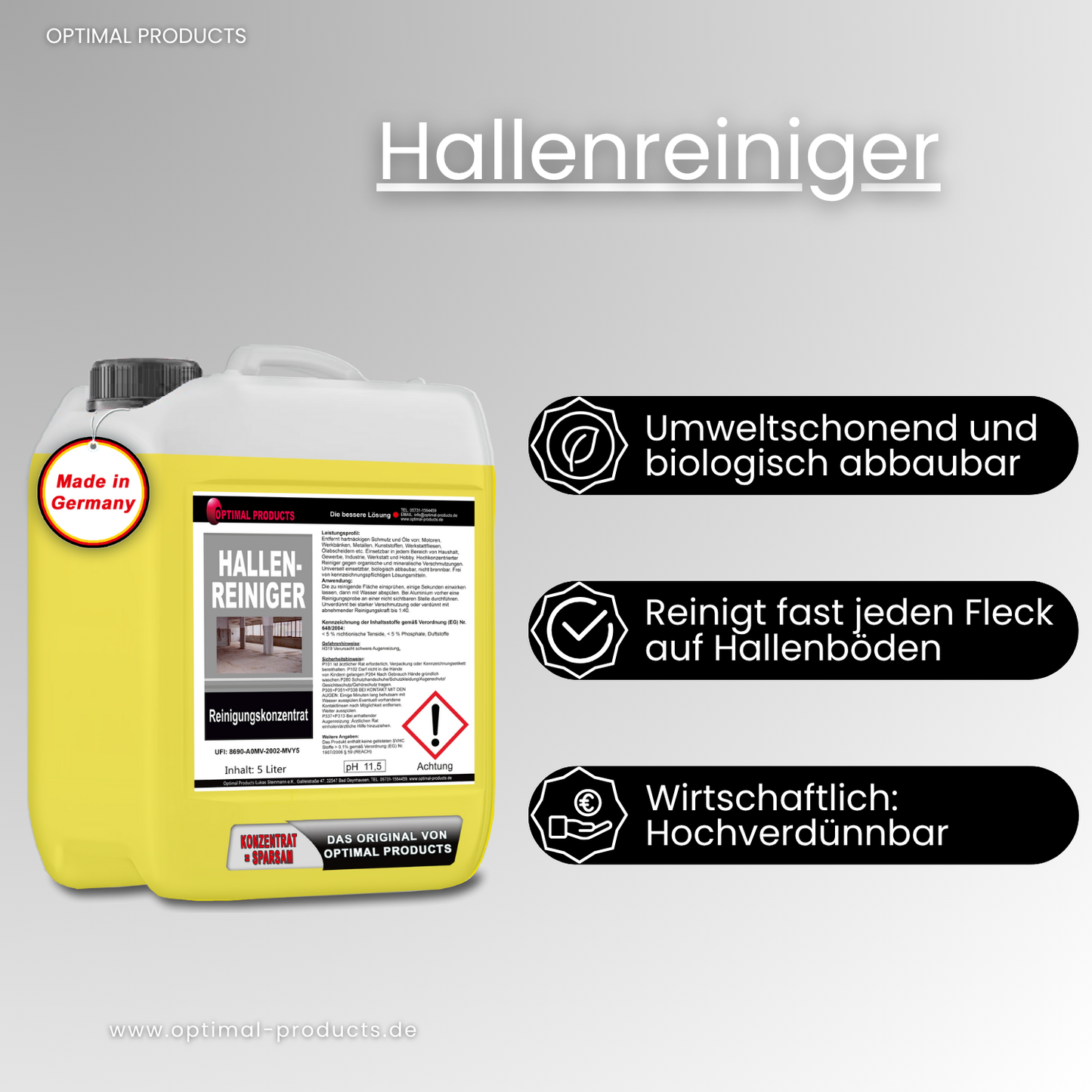 Hallenreiniger - Reinigungskonzentrat