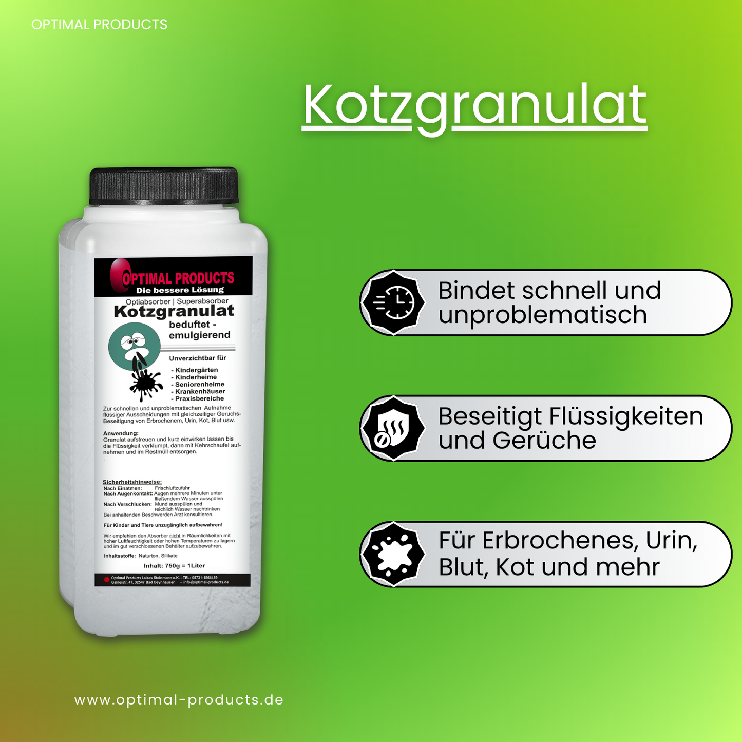 Opti-Absorber Kotzgranulat