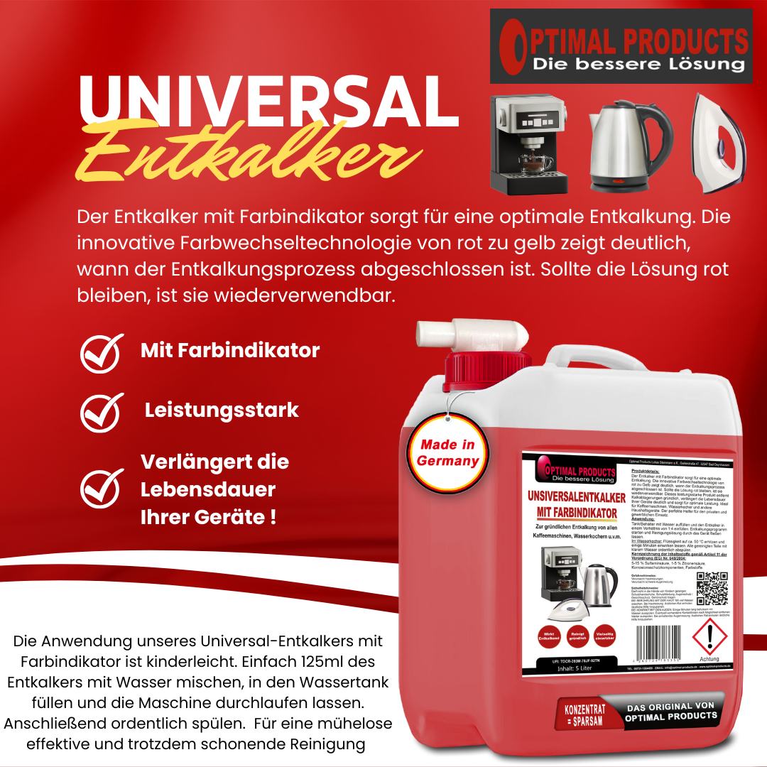 Universalentkalker mit Farbindikator