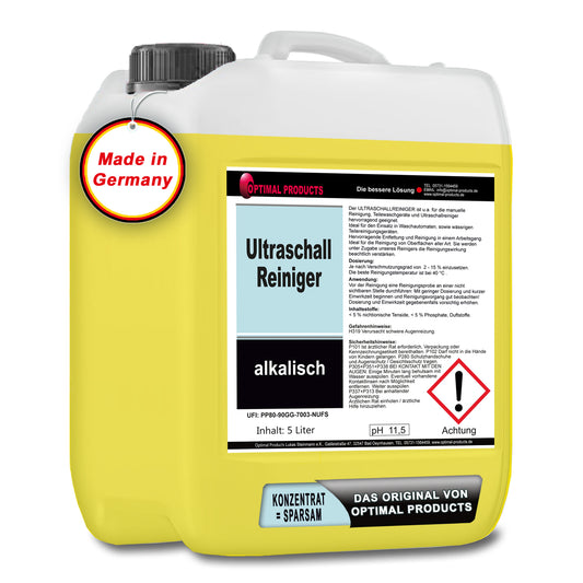 Ultraschallreiniger alkalisch