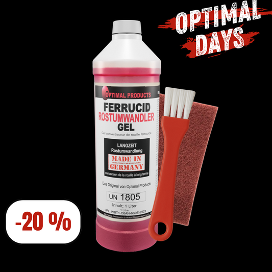 Ferrucid Rostumwandler GEL 1 Liter + Schleifvlies & Pinsel