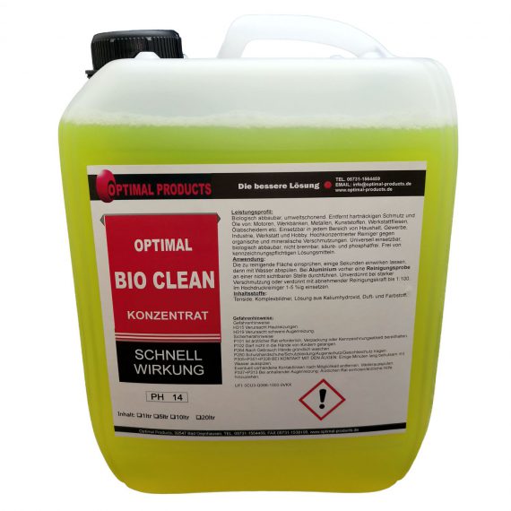 Optimal Bio Clean BioClean Allzweckreiniger privat label alkalischerreiniger alkalisch